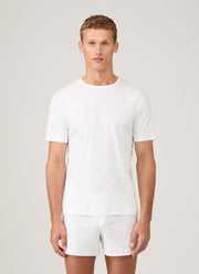 Men's Sea Island Cotton Underwear T-shirt in White