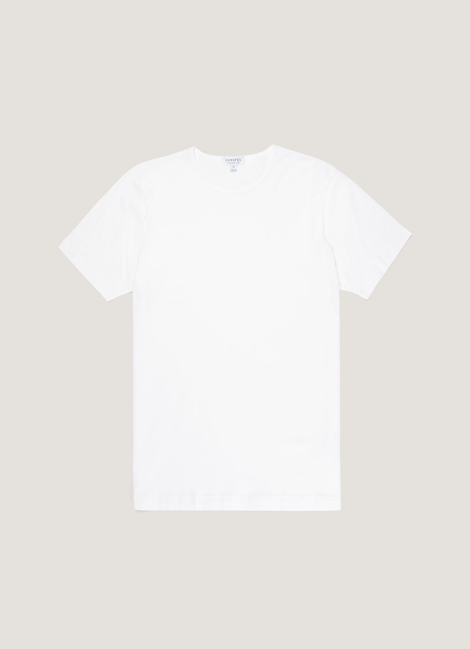 スーパーファインコットンアンダーウェアTシャツ （White）| Sunspel