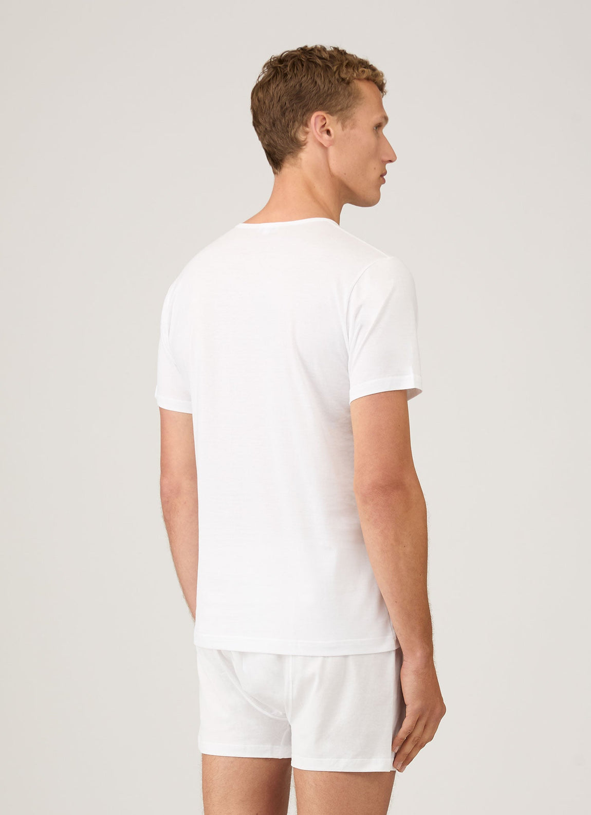Men's Superfine Underwear T-shirt in White