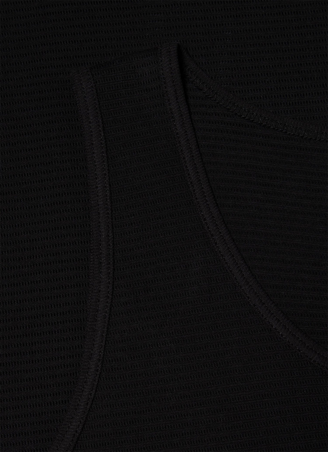 Men's Cellular Cotton Underwear Vest in Black