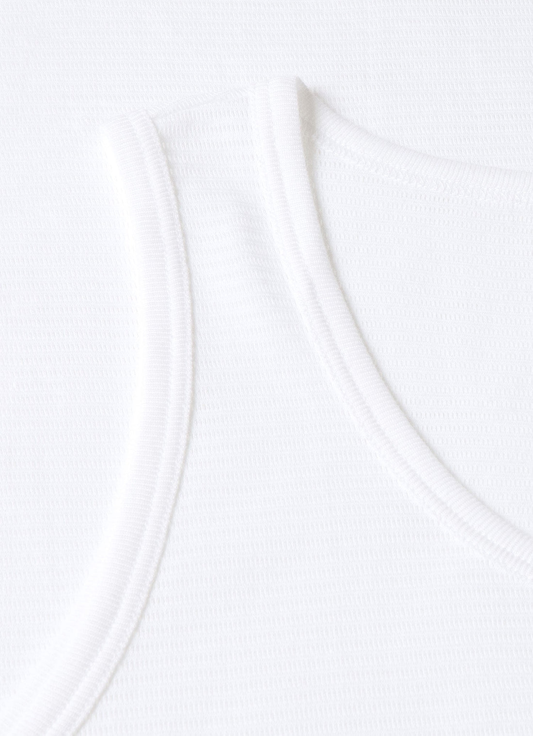 Men's Cellular Cotton Underwear Vest in White