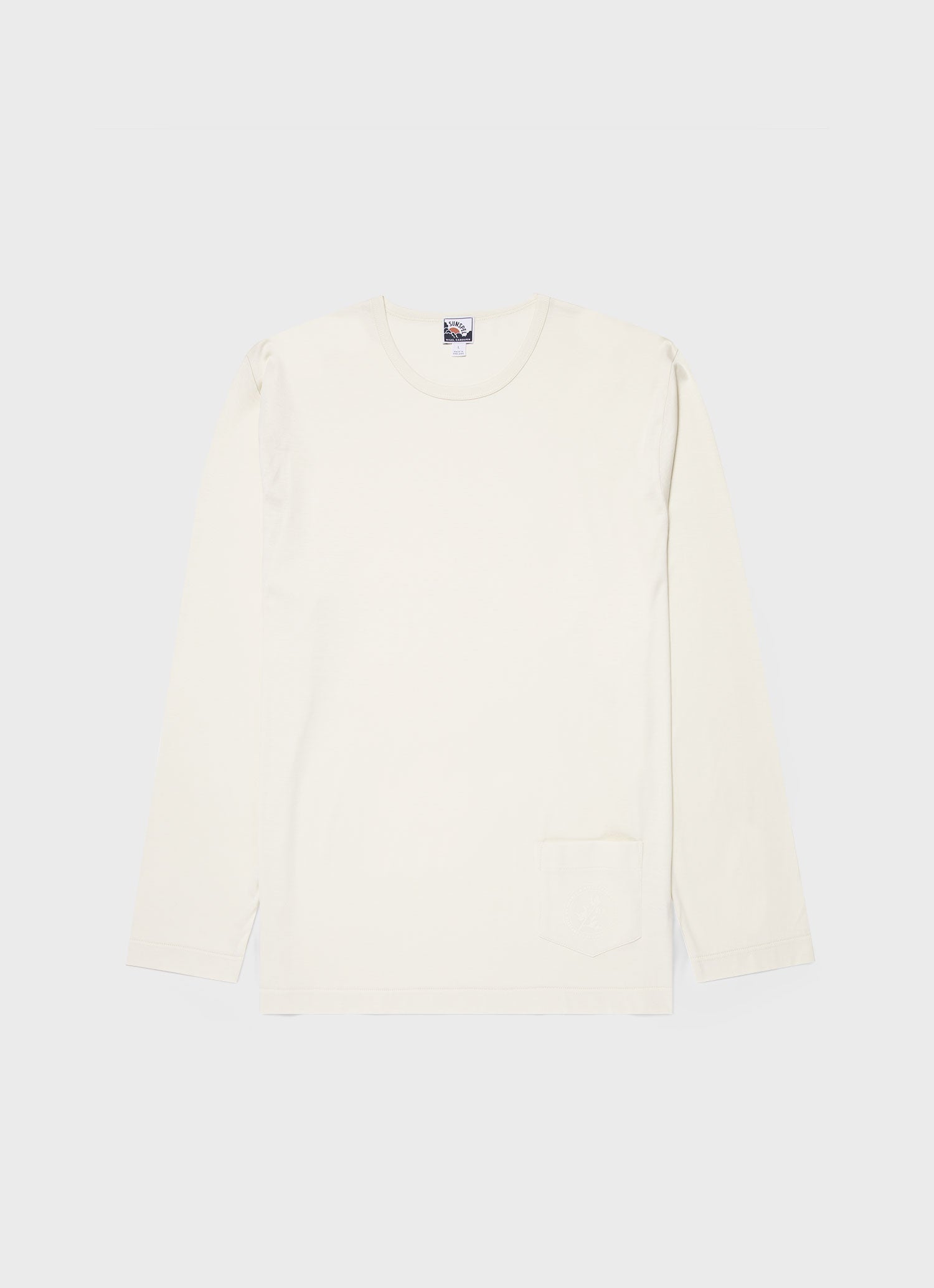 Sunspel x Nigel Cabourn ロングスリーブ Tシャツ（Stone White）| Sunspel