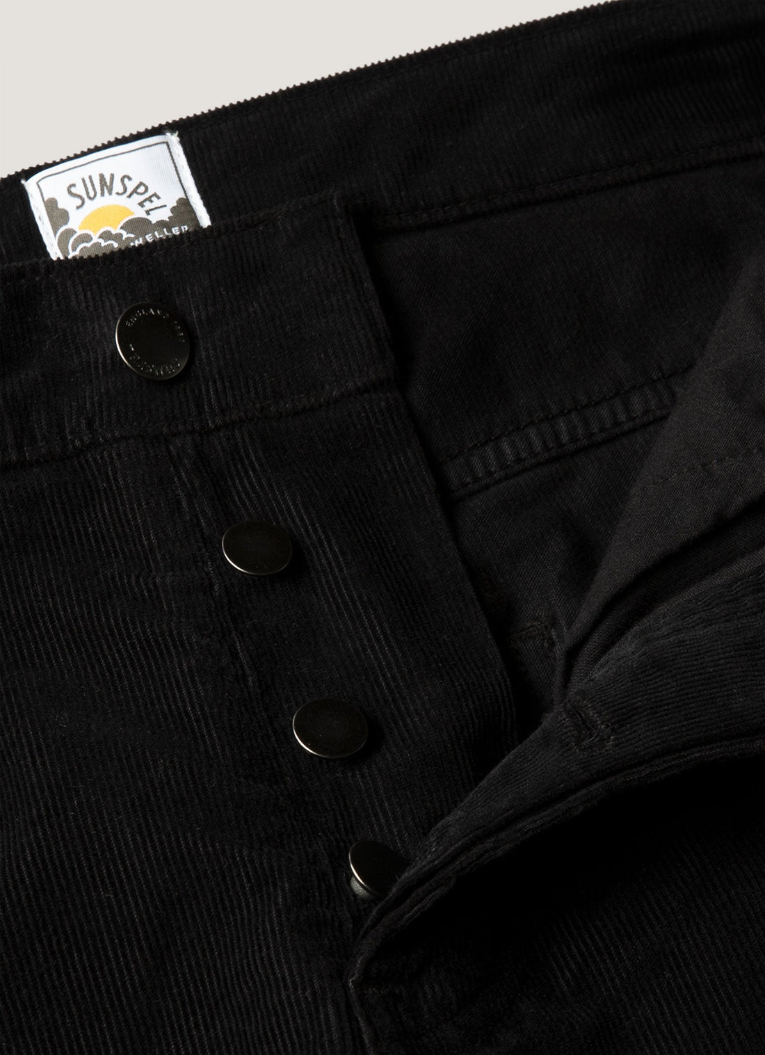 Men's Sunspel x Paul Weller Corduroy Trouser in Black