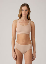 Women's Tencel™ Scoop Bralette in Beige