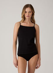Women's Cotton Cami in Black