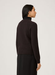 Women's Lambswool Crew Neck Jumper in Truffle