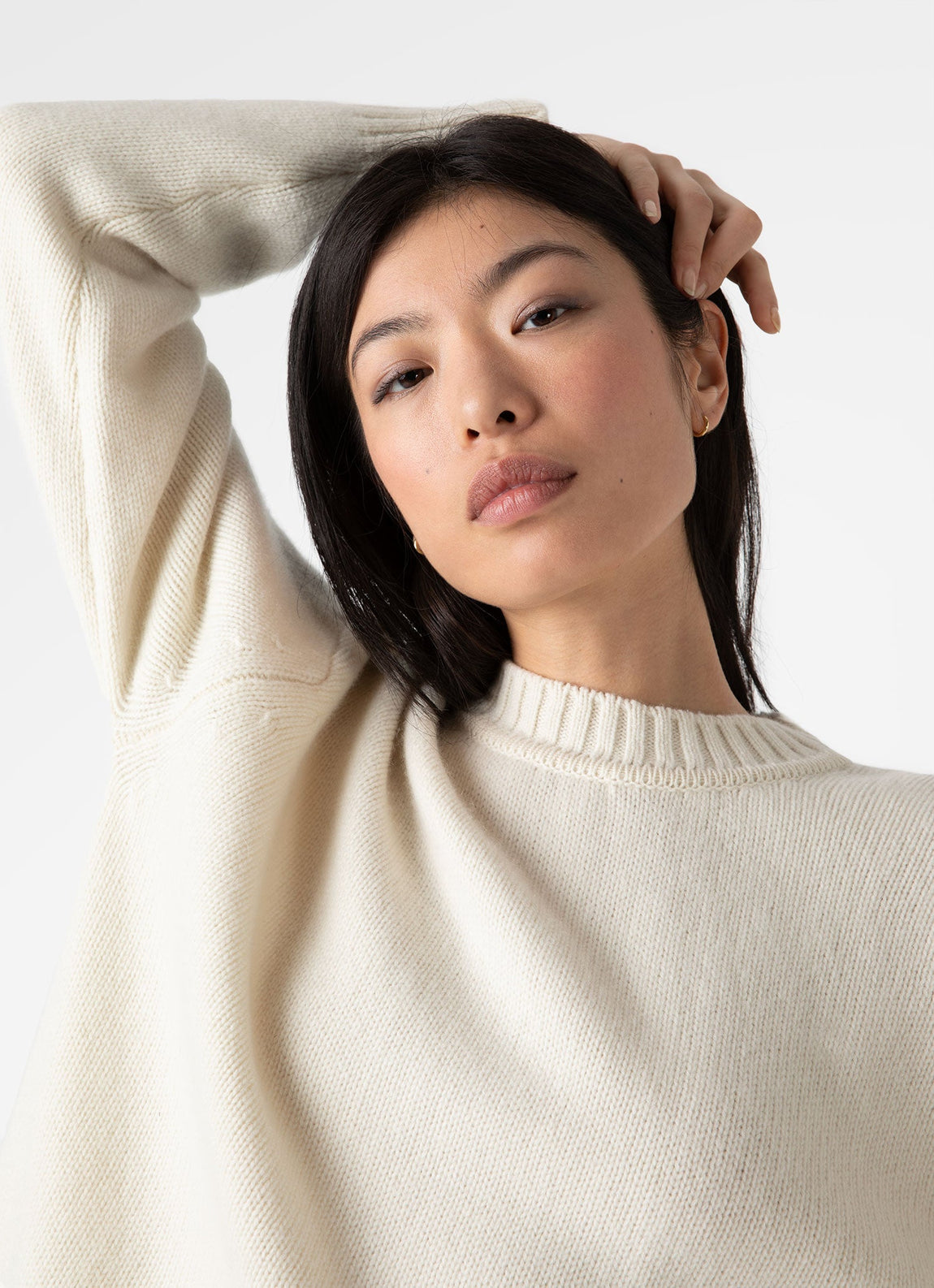 Women's Luxurious Cashmere Jumper in Undyed