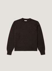 Women's Lambswool Jumper in Truffle