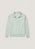 Women's Cashmere Polo Shirt in Light Green