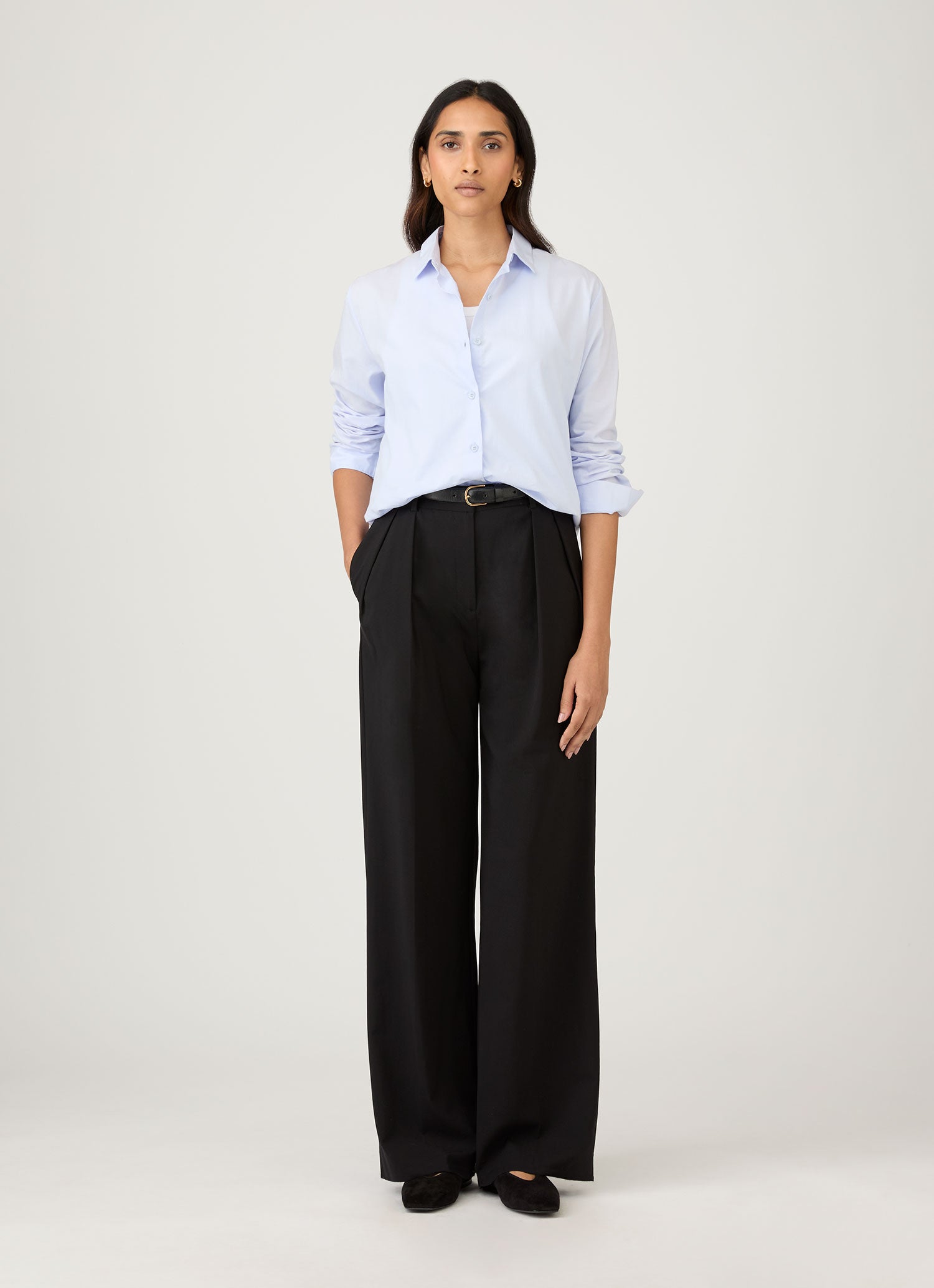 Women's Cotton Shirt in Blue
