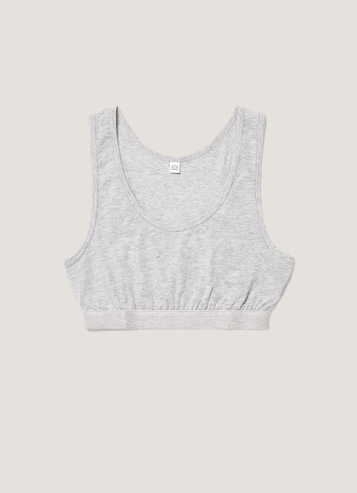Women's Crop Top in Grey Melange