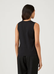 Women's Boy Fit Tank in Black