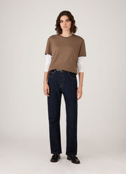 Women's Boy Fit T-shirt in Dark Cedar