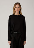 Women's Long Sleeve Everyday T-shirt in Black