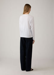 Women's Long Sleeve Everyday T-shirt in White