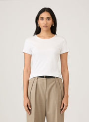 Women's Sea Island Cotton T-shirt in White
