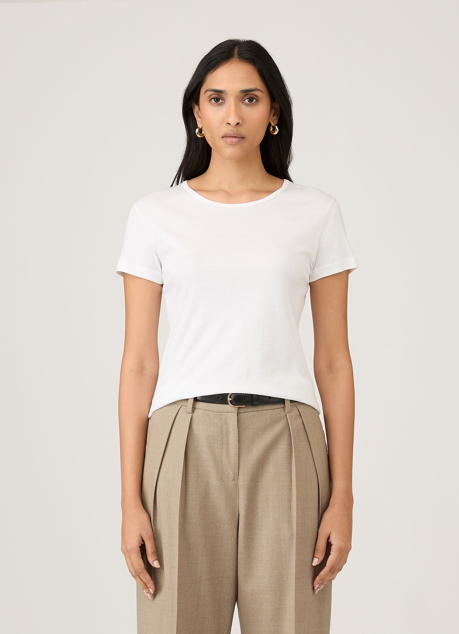 Women's Sea Island Cotton T-shirt in White