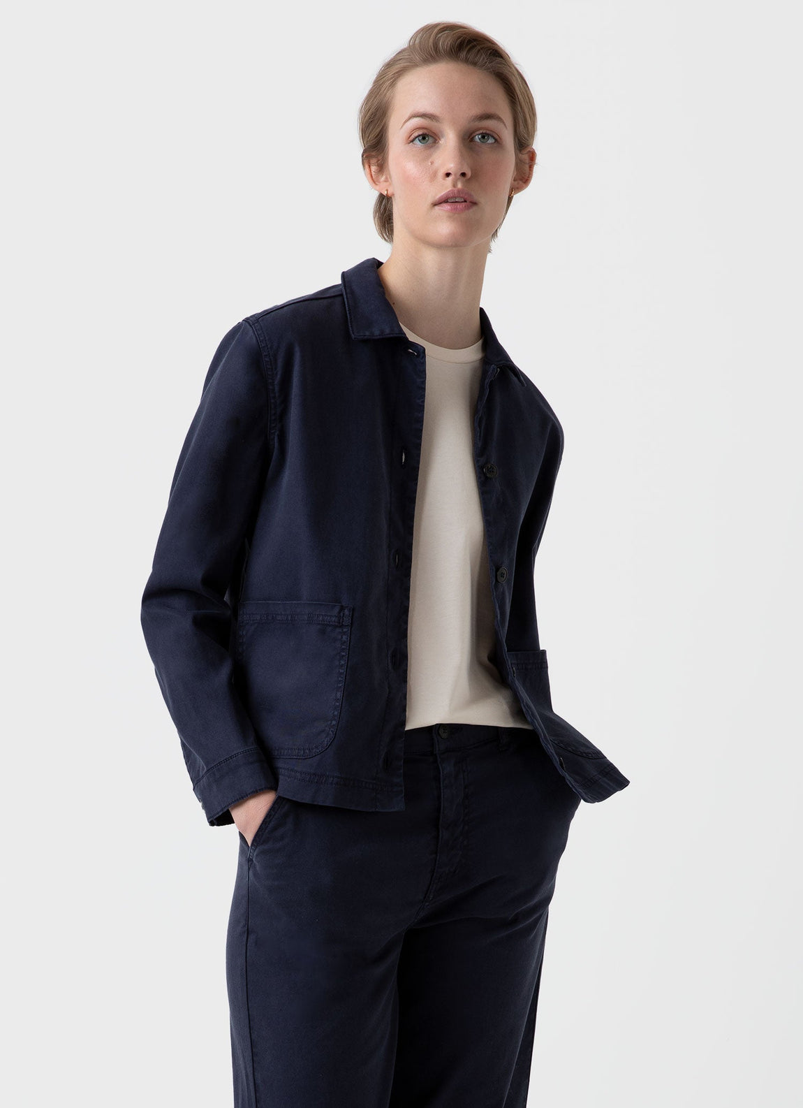 Women's Twin Pocket Jacket in Navy