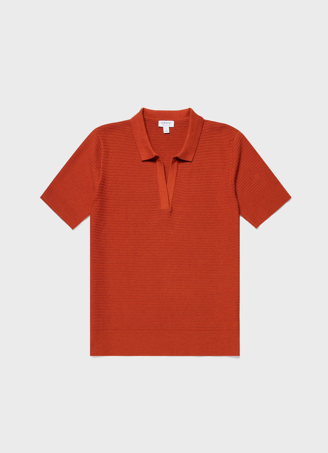 Women's Archive Knit Polo in Burnt Sienna