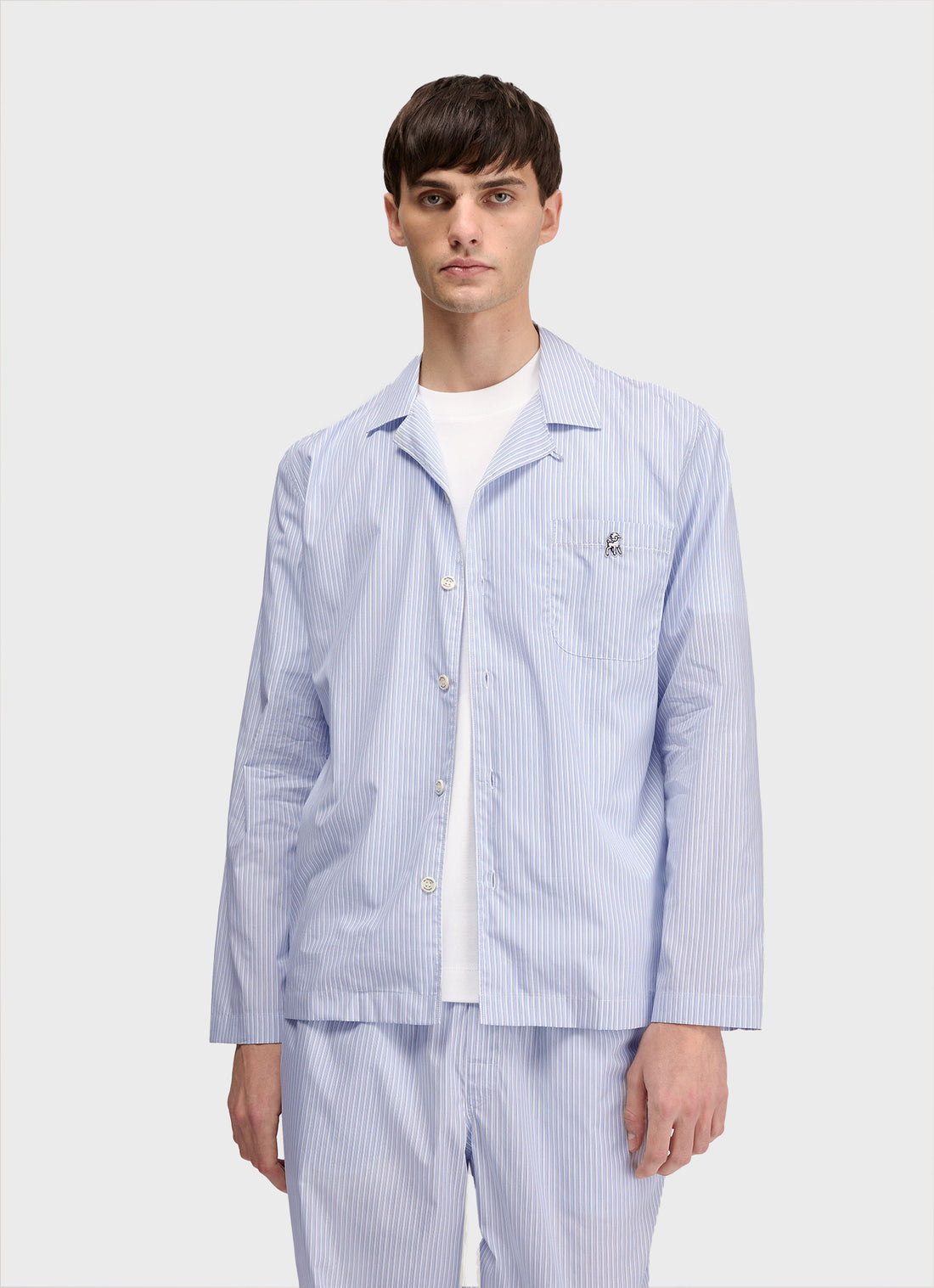 Men's Sunspel x the Shepherd UNDERCOVER Pyjama Trouser in Blue/White Stripe