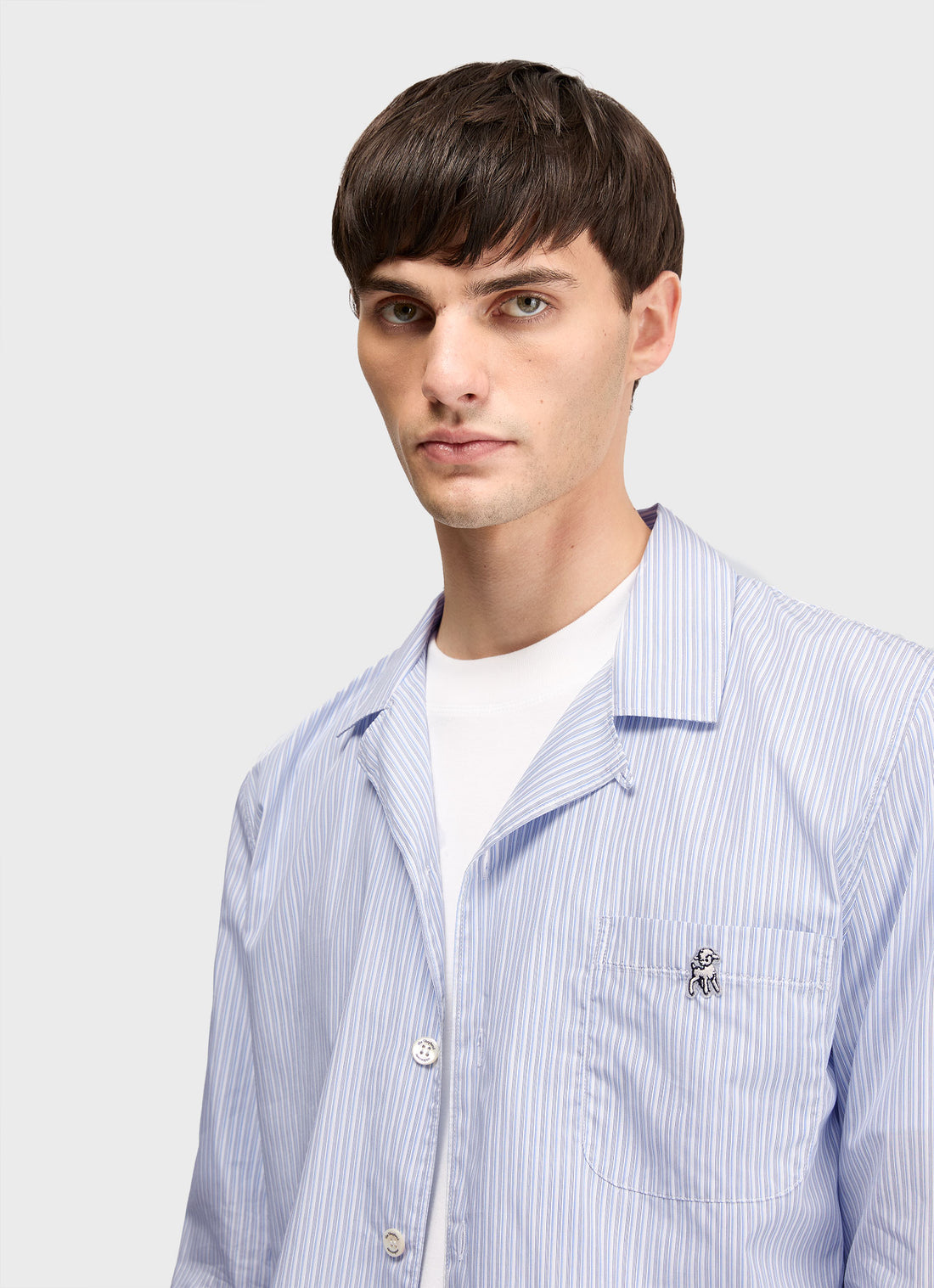 Men's Sunspel x the Shepherd UNDERCOVER Pyjama Trouser in Blue/White Stripe