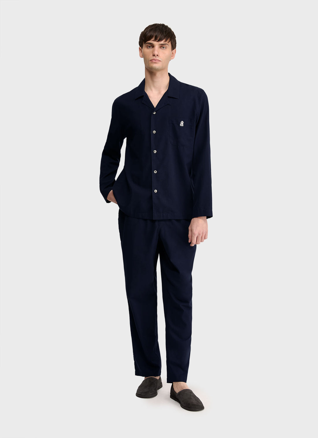 Men's Sunspel x the Shepherd UNDERCOVER Pyjama Trouser in Navy