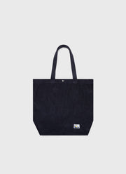 Corduroy Tote Bag in Navy