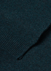 Scottish Lambswool Scarf in Peacock