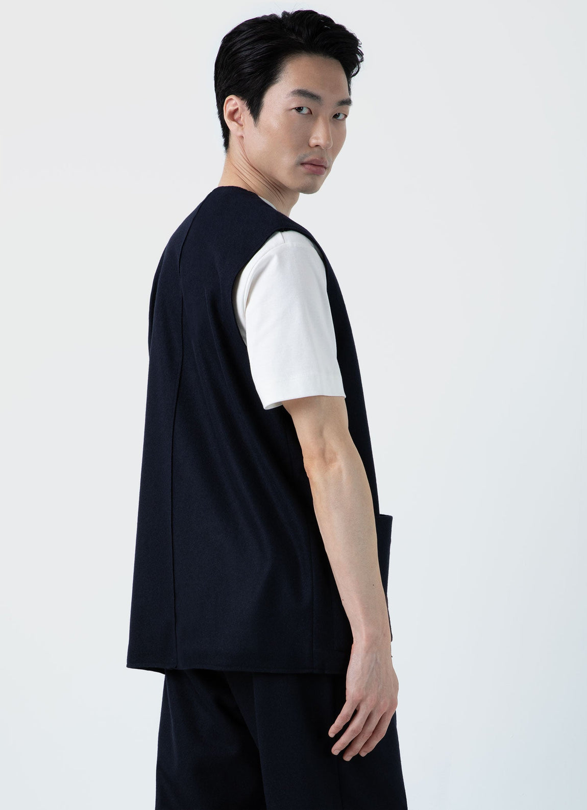 Men's Sunspel x Casely-Hayford Waistcoat in Navy