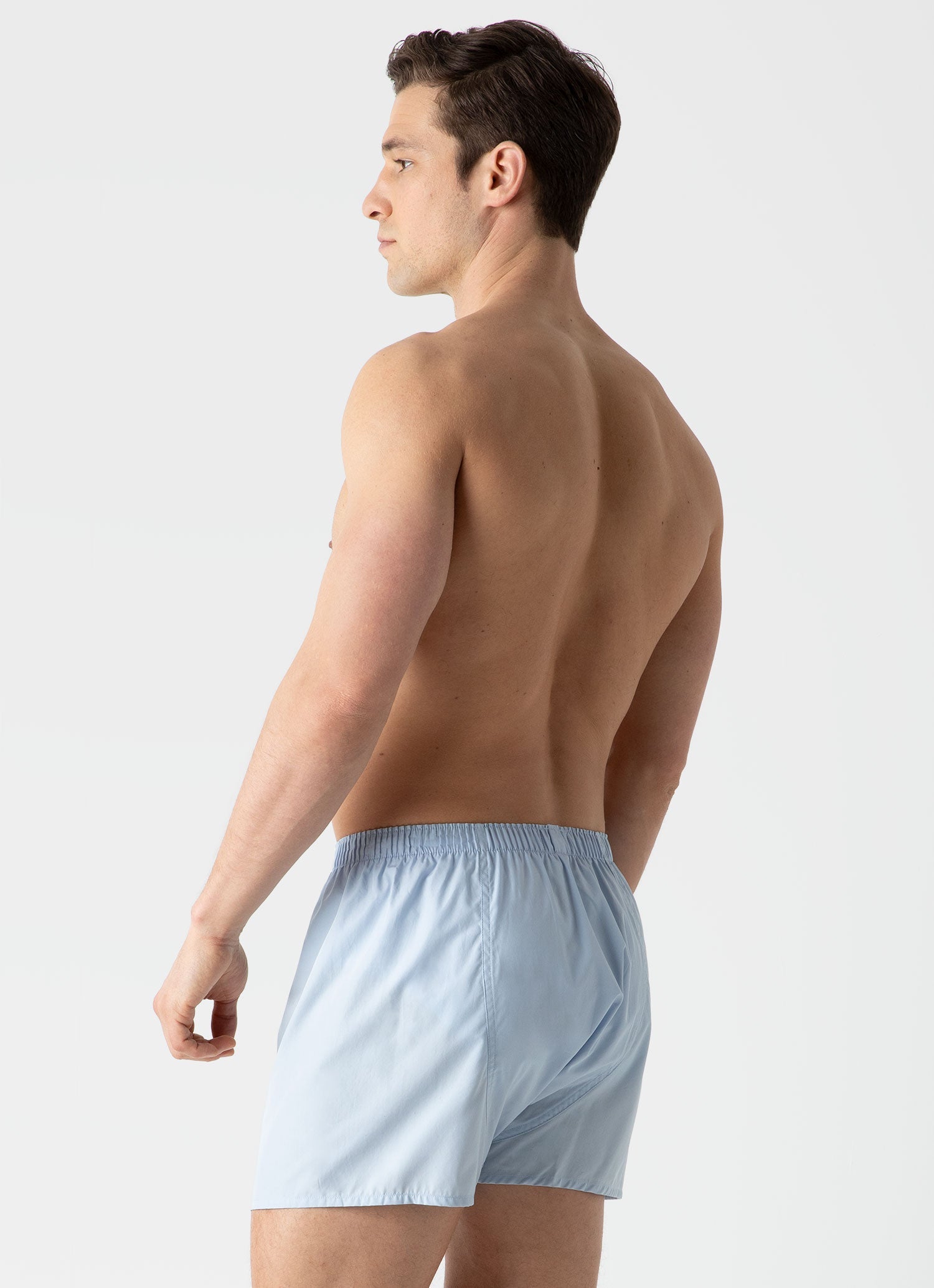 Men's Classic Boxer Shorts in Plain Blue