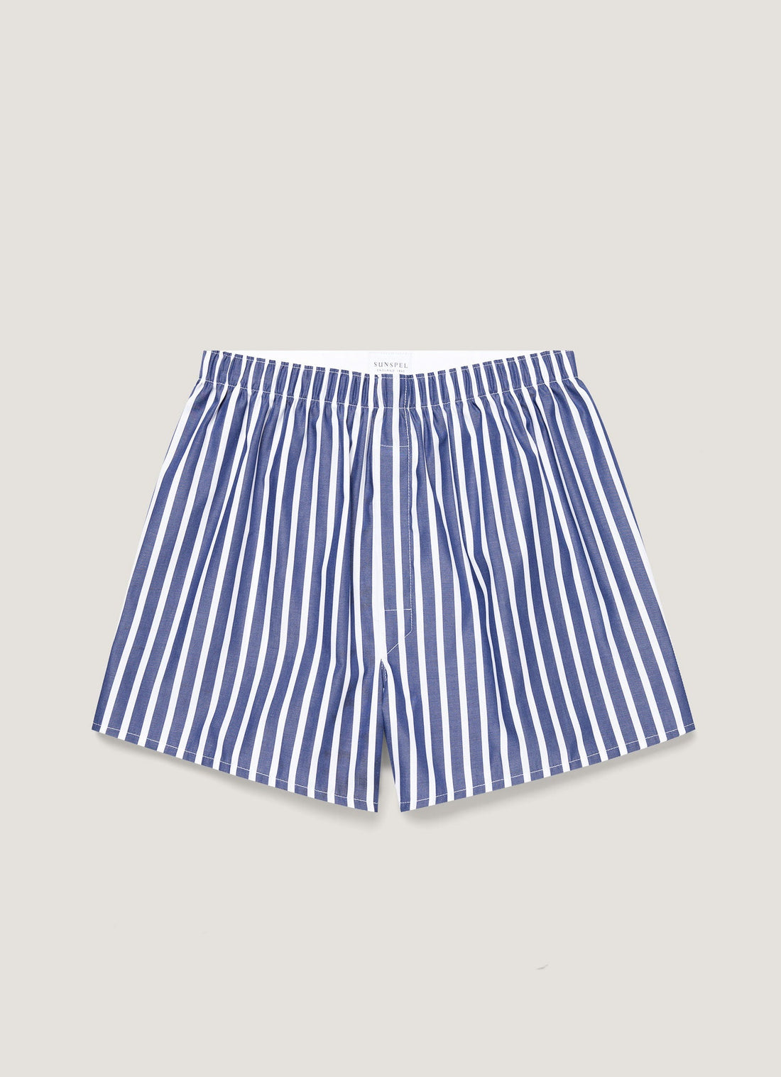 Men's Classic Boxer Shorts in Navy/White