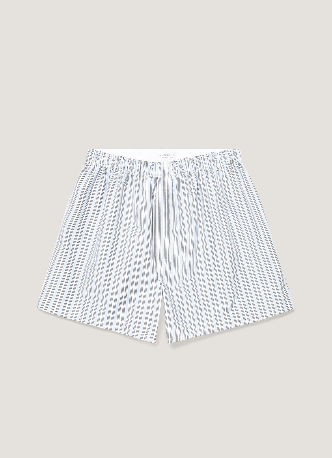 Men's Classic Boxer Shorts in Blue Stripe