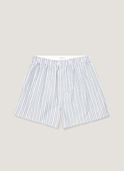 Men's Classic Boxer Shorts in Blue Stripe