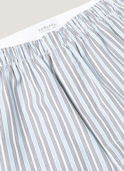 Men's Classic Boxer Shorts in Blue Stripe