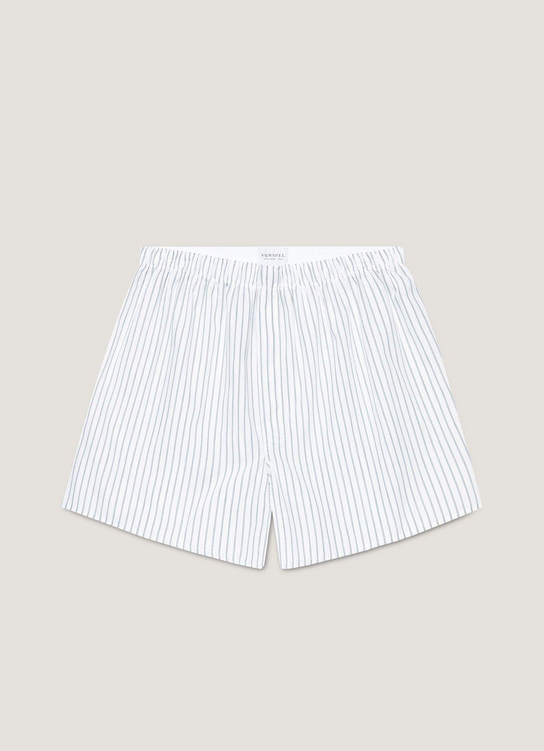 Men's Classic Boxer Shorts in White/Blue/Green