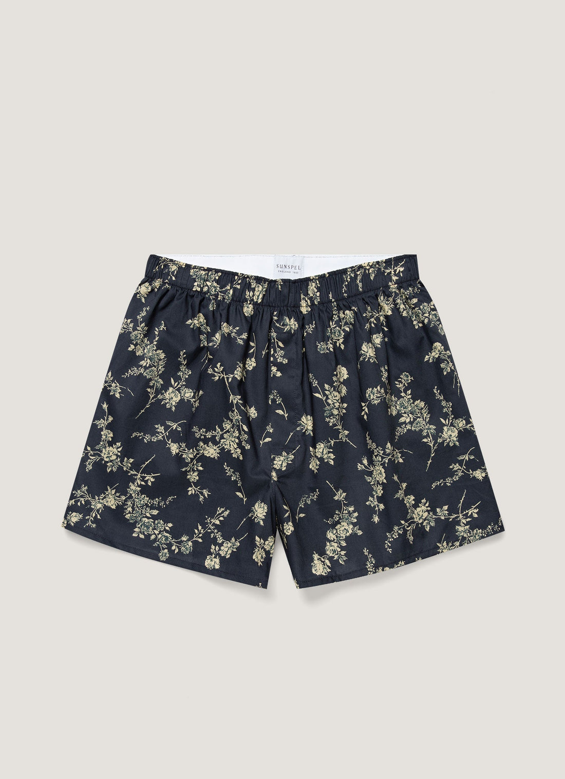 Men's Classic Boxer Short in Liberty Fabric in Navy Sketch Floral