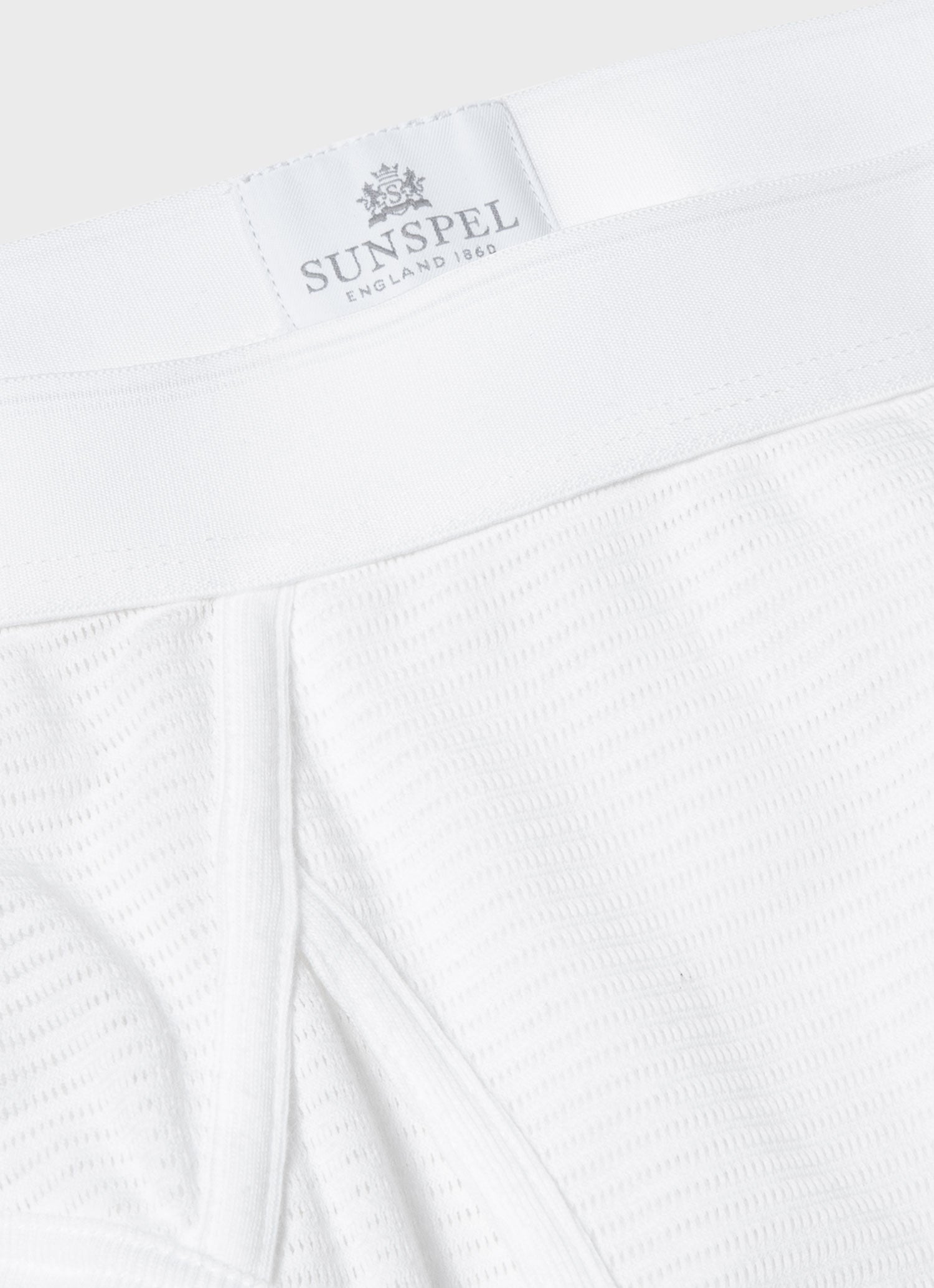 Men's Cellular Cotton Briefs in White