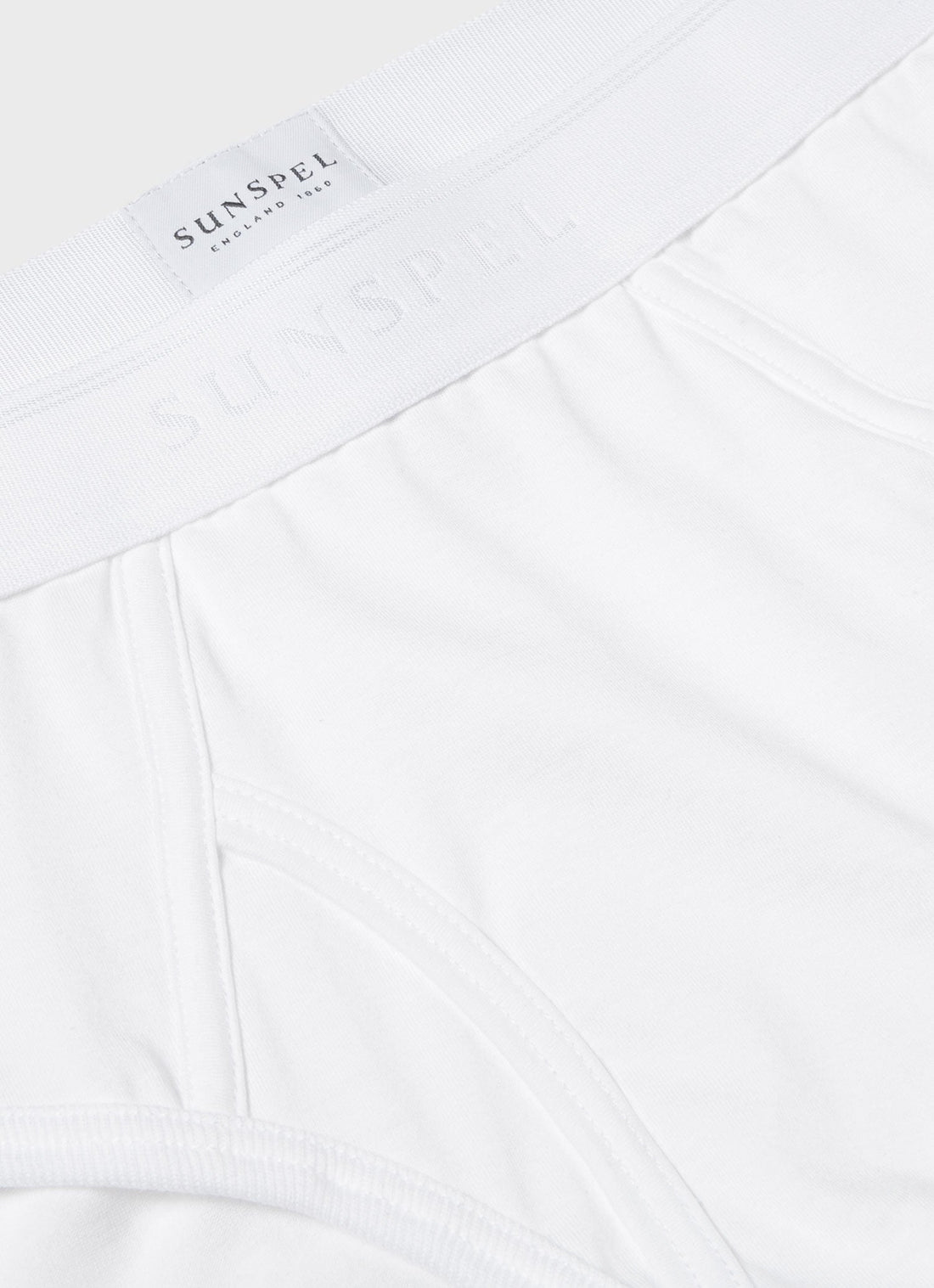 Men's Superfine Cotton Briefs in White