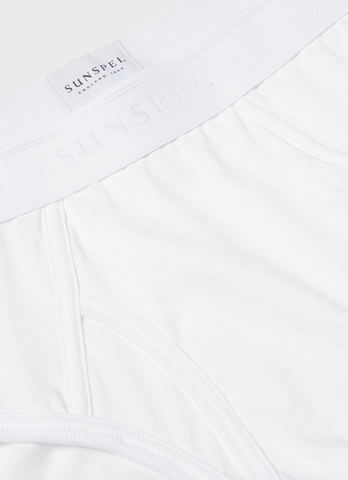 Men's Superfine Cotton Briefs in White