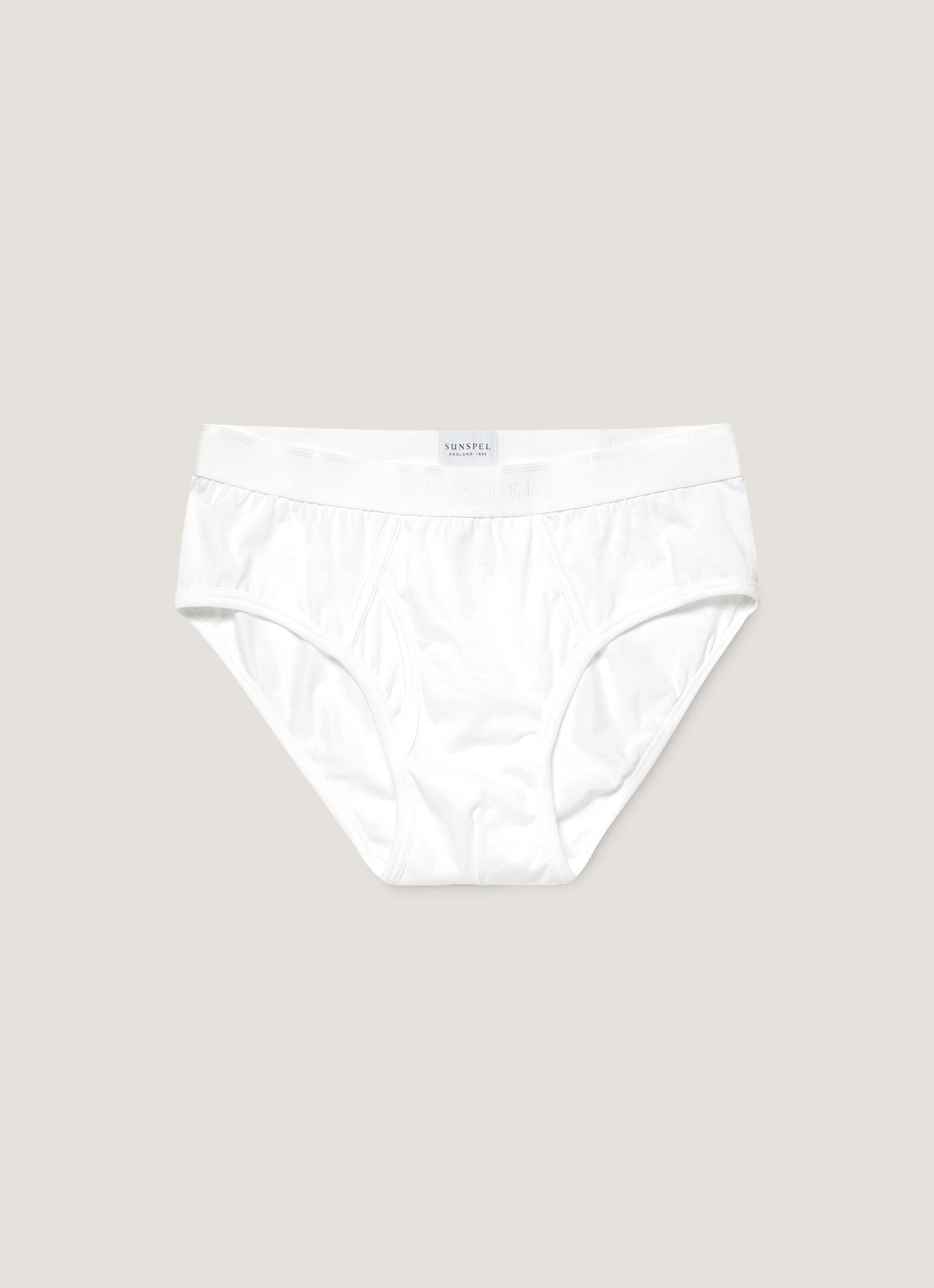 BRIEFING ホワイトパンツ L スーパーファインコットンブリーフ（White）| Sunspel