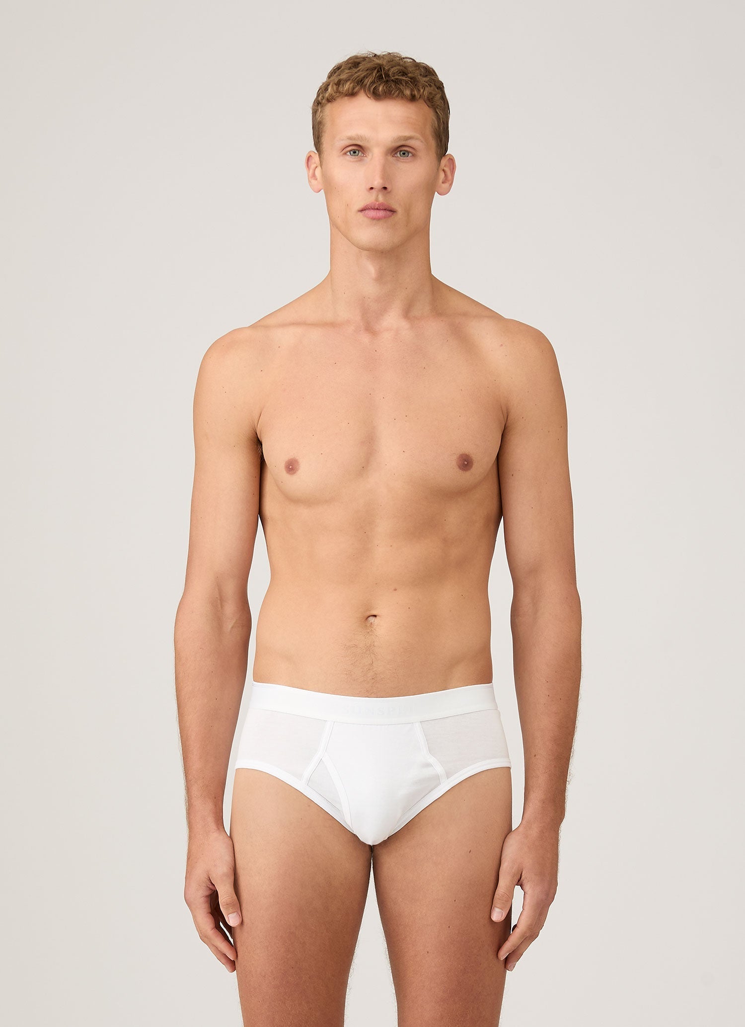 BRIEFING ホワイトパンツ L スーパーファインコットンブリーフ（White）| Sunspel