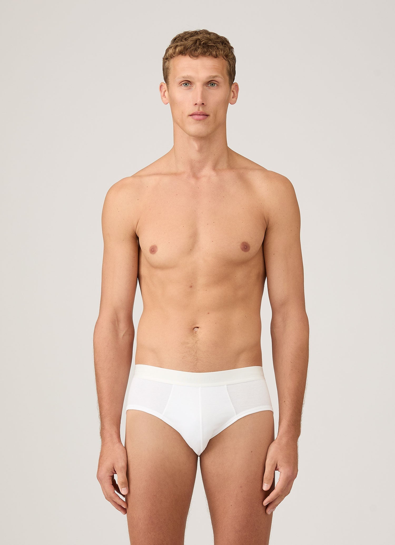 SHRIMPS ヘクター シーゴッズプリント コットンポプリン ショーツ シーアイランドコットンブリーフ（White）| Sunspel