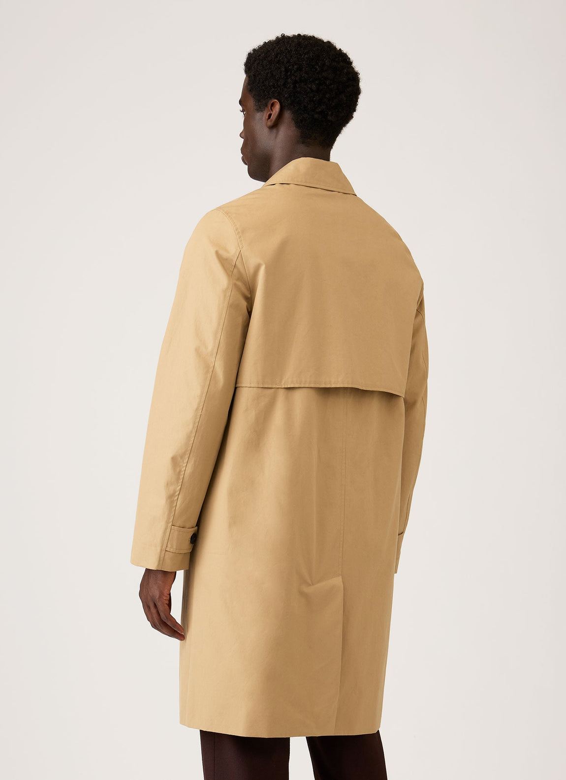 Men's Ventile Mac in Dark Beige