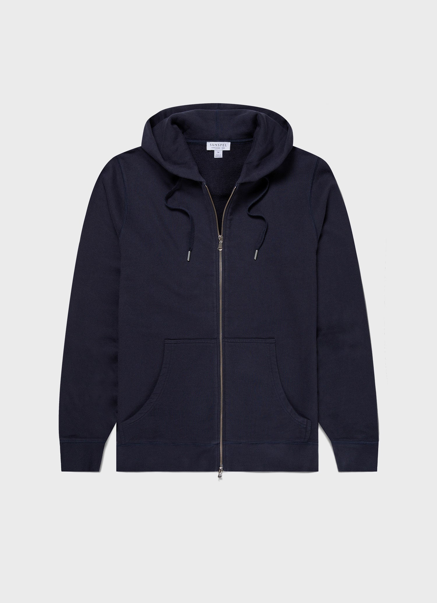 Men's Loopback Zip Hoody in Navy