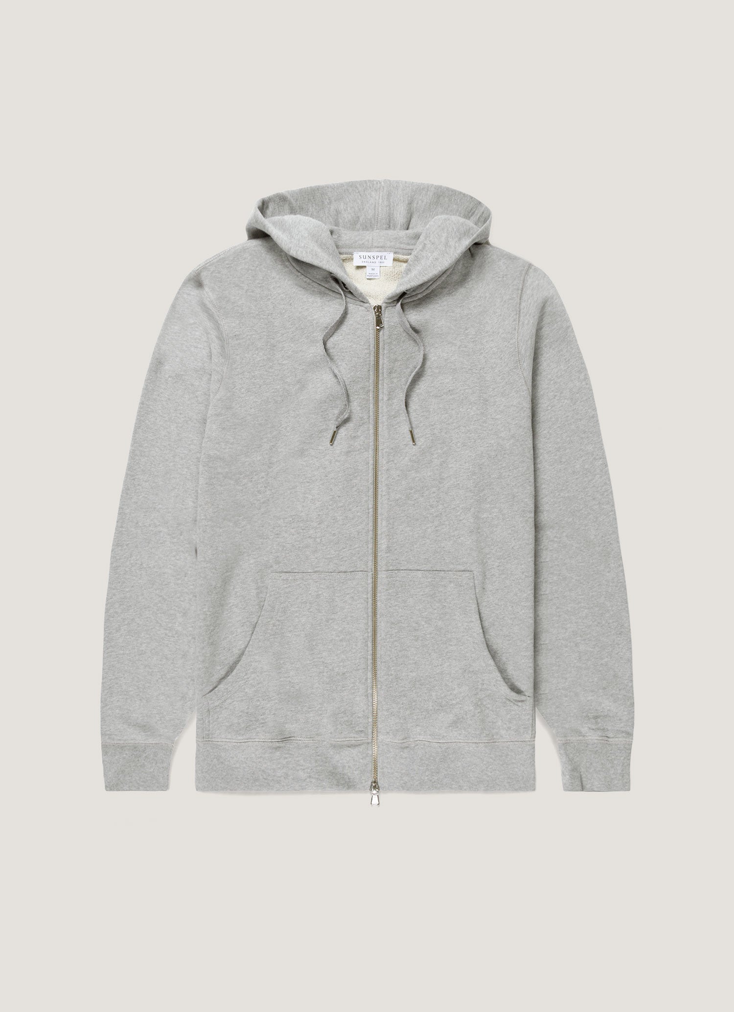 Wahyuu Hendraさま　パーカーグレー　Sサイズ ループバックジップパーカー （Grey Melange）| Sunspel