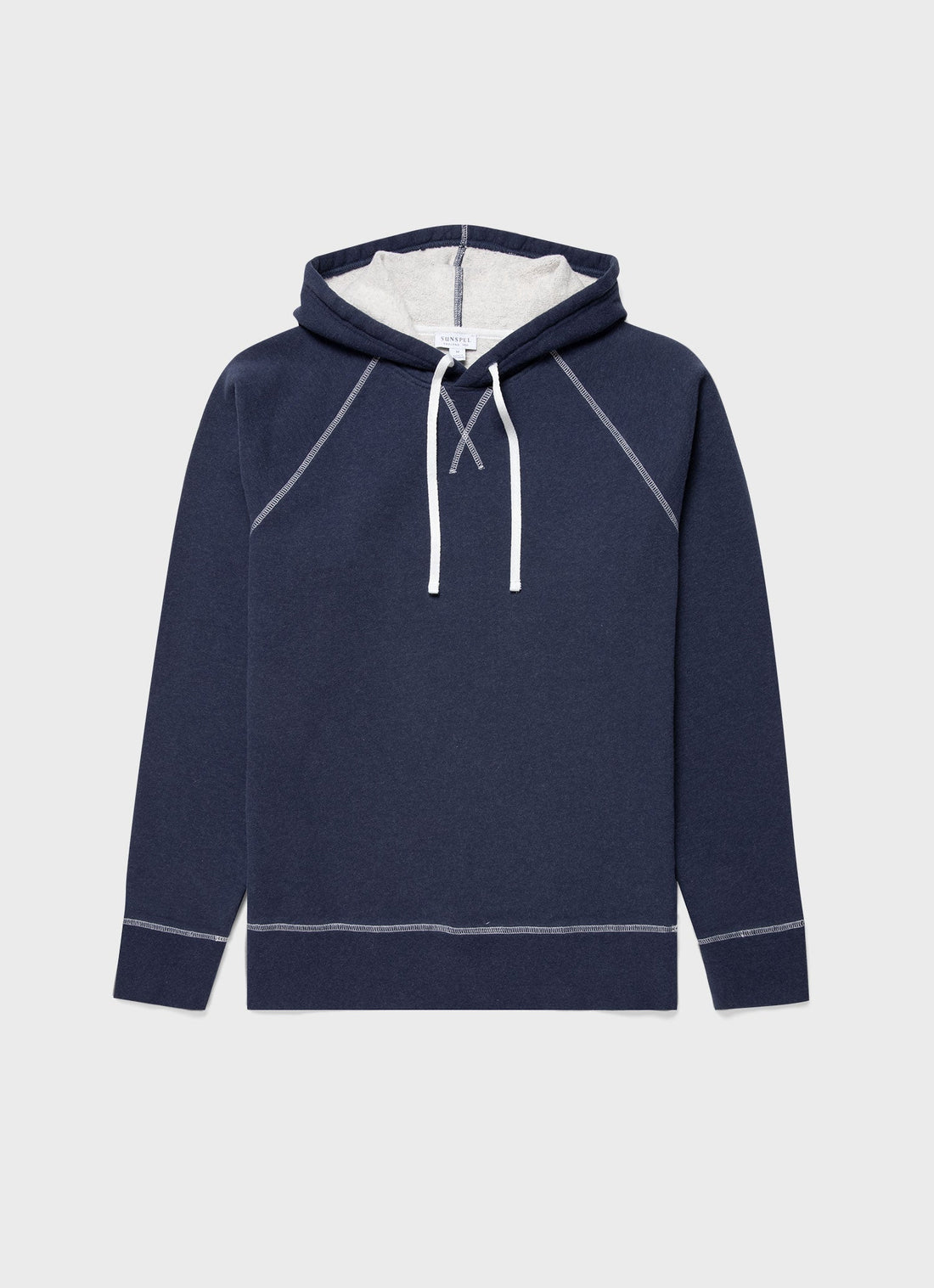 Men's Fleeceback Hoody in Navy Melange