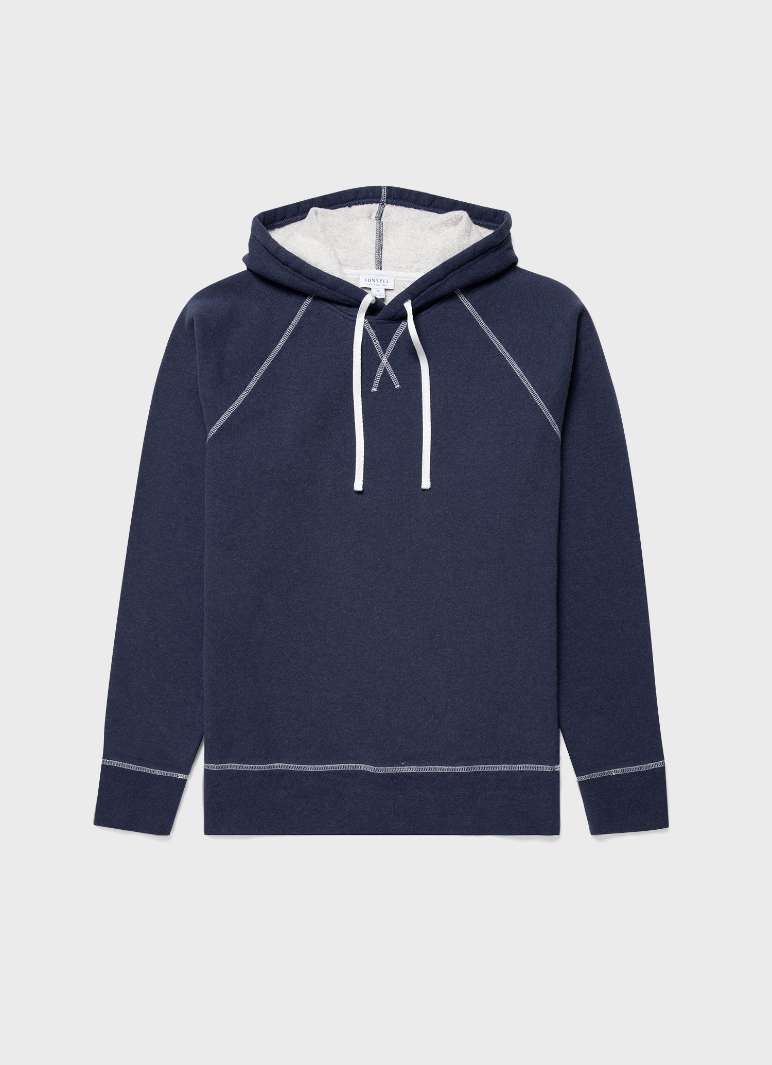 Men's Fleeceback Hoody in Navy Melange