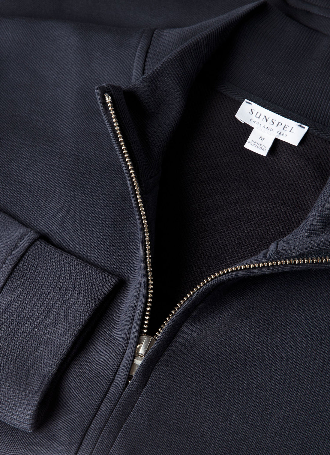 Men's Supima Loopback Zip Sweatshirt in Midnight Navy