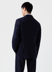 Men's Wool Blazer in Navy