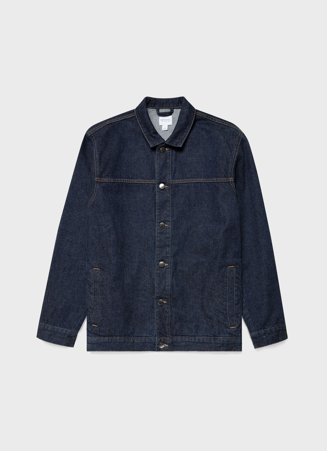 Men's Japanese Selvedge Denim Jacket in Denim Rinse Wash